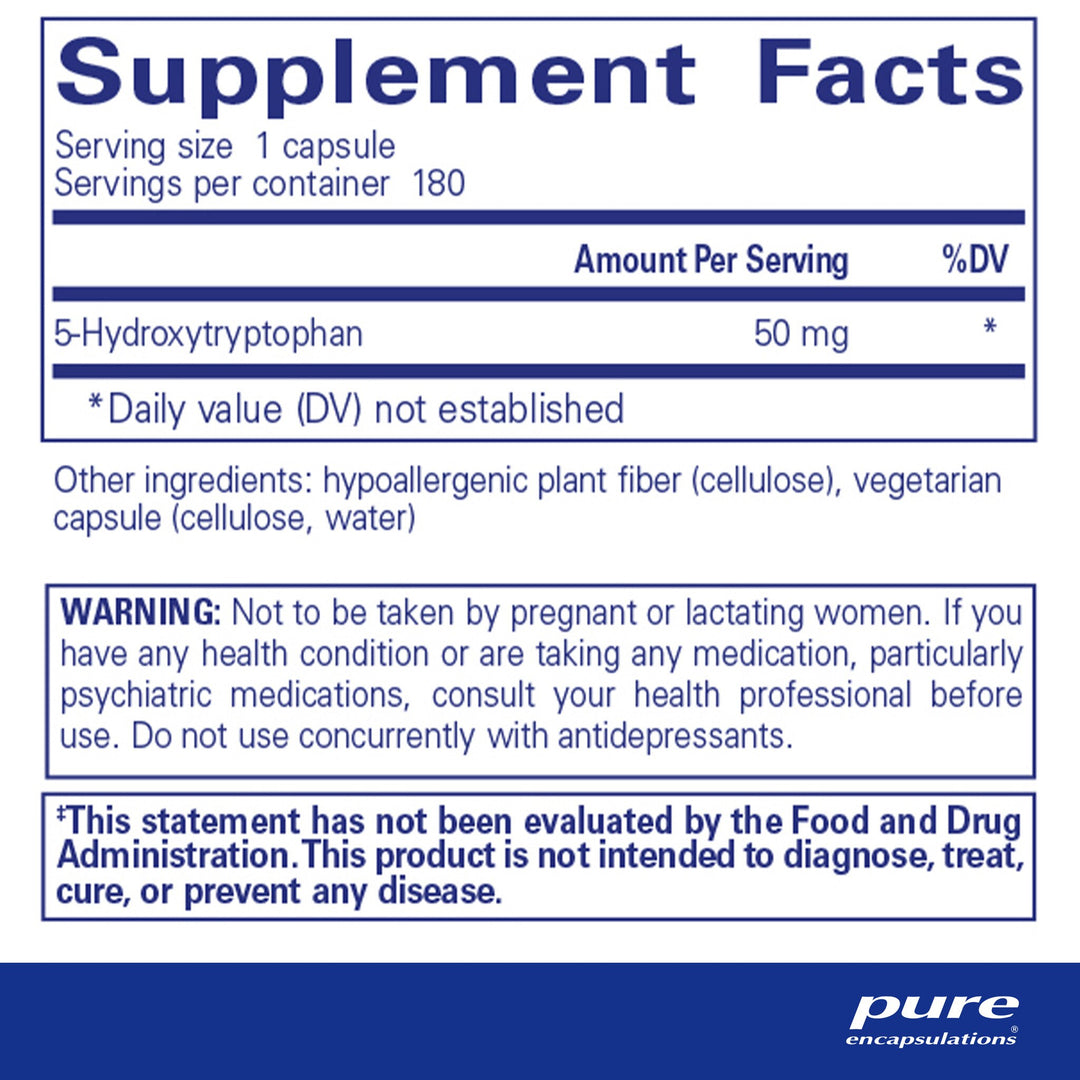 5-HTP (5-Hydroxytryptophan) 50 mg. 180's