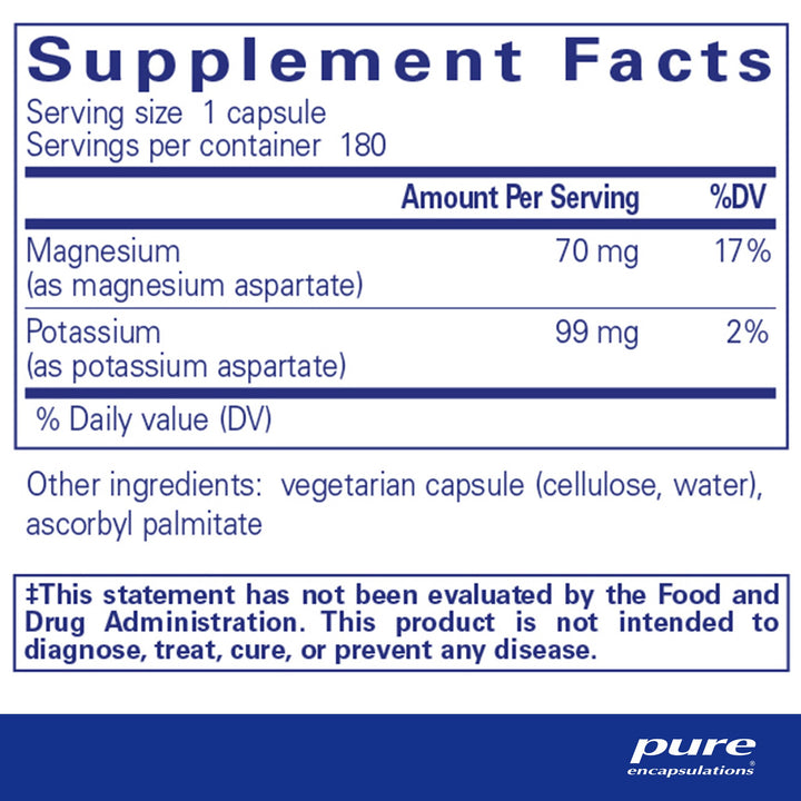 Potassium/Magnesium (aspartate) 180's
