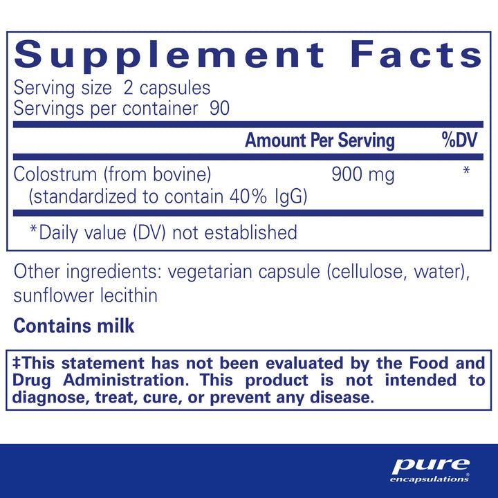 Colostrum 40% IgG 180's