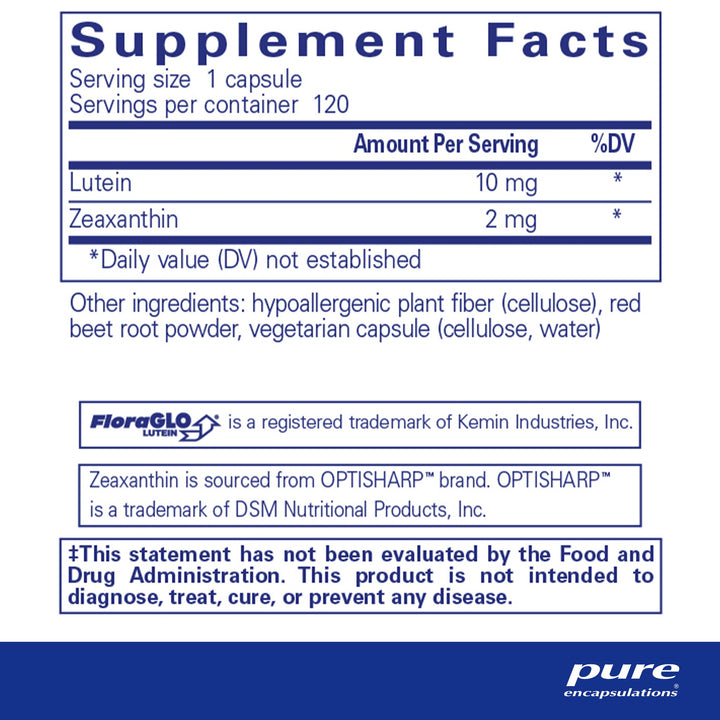 Lutein/Zeaxanthin 120's