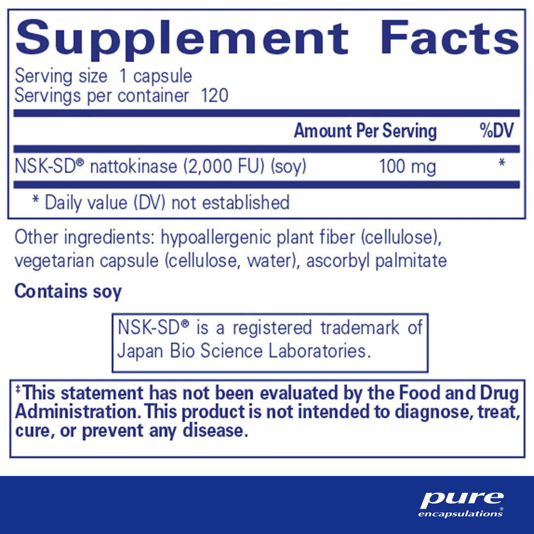 NSK-SD (Nattokinase) 100 mg. 120's