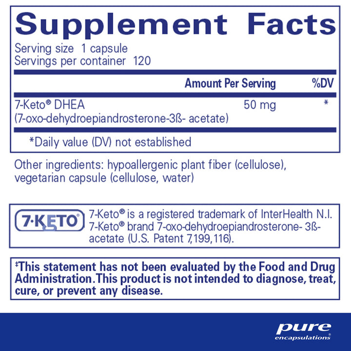 7-Keto DHEA 50 mg. 120's