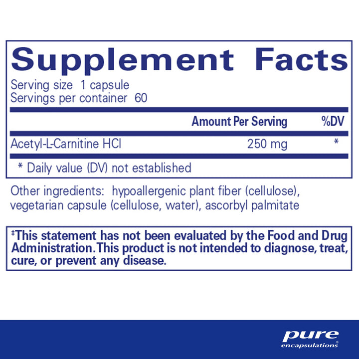 Acetyl-l-Carnitine 250 mg
