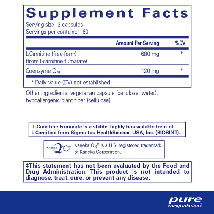 CoQ10 l-Carnitine Fumarate 120's