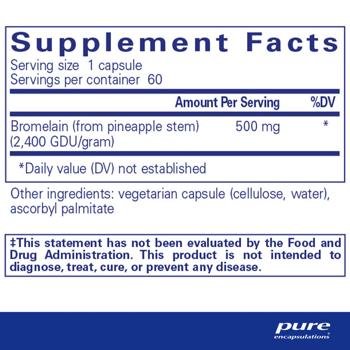 Bromelain 2400 500 mg. 60's