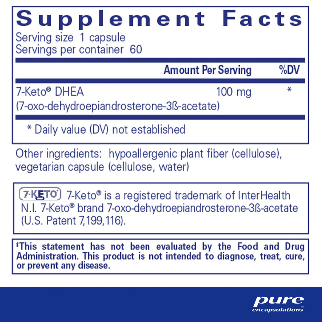 7-KETO DHEA 100 mg. 60's